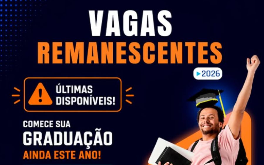 Inscrições abertas para as Vagas Remanescentes 2026